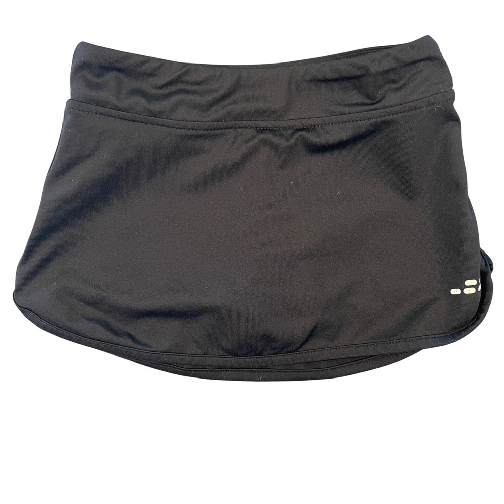 BCG Girls Black Active Skort Skirt Size XS 6-6X Built-in Shorts Tennis